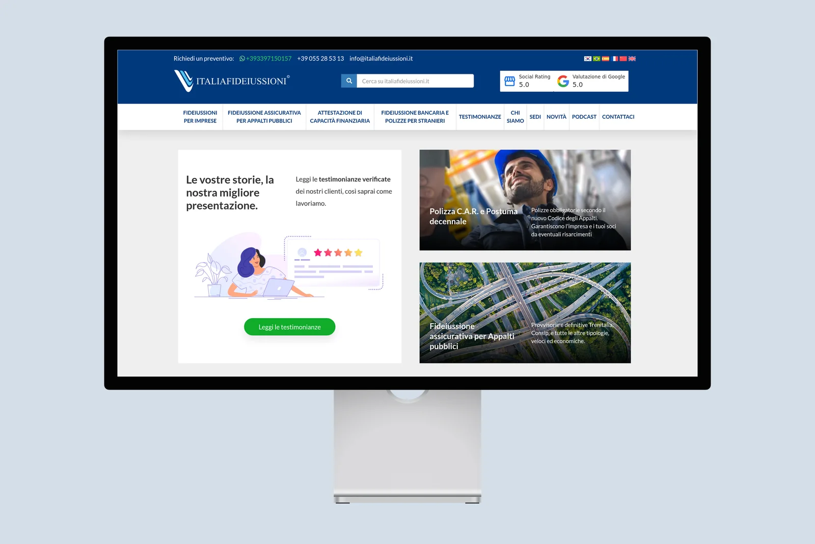 Italia Fideiussioni mockup