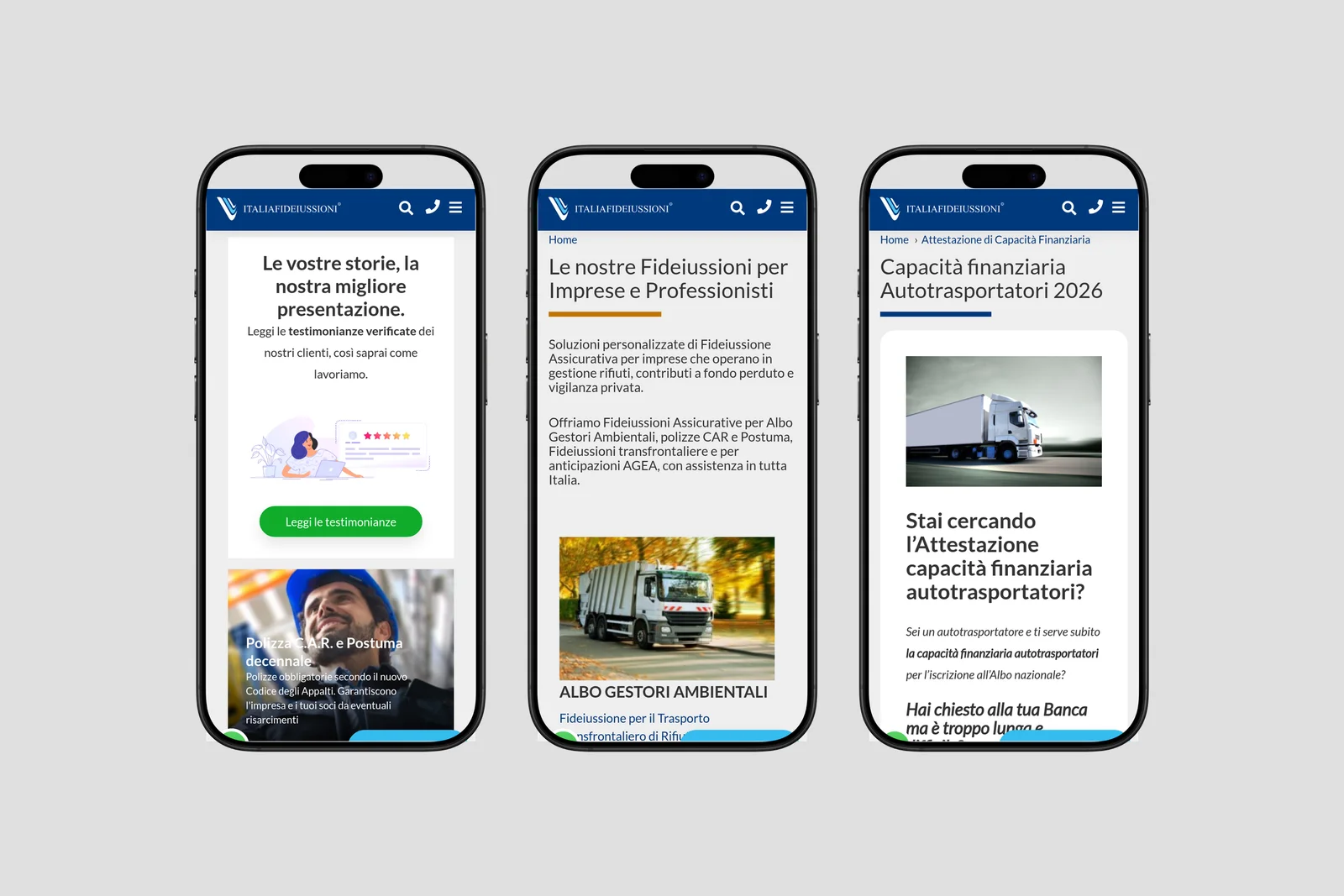 Italia Fideiussioni mockup